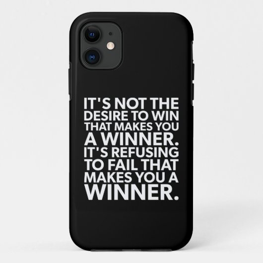 勝者 – 失敗を拒否 – トレーニング やる気を起こさせる Case-Mate iPhoneケース (裏面)