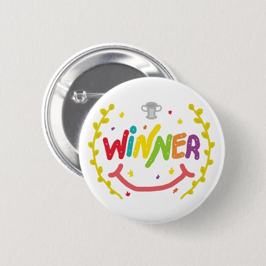 勝者 缶バッジ (正面&裏面)