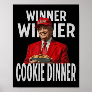 勝者Cookieディナーおもしろいトランプ2024 47th ポスター