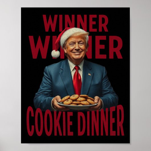 勝者Cookieディナーおもしろいトランプ2024 47th ポスター (正面)