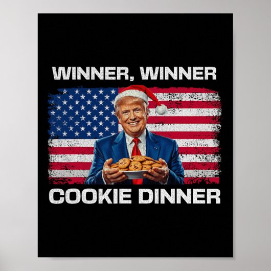 勝者Cookieディナーおもしろいトランプ2024 47th ポスター (正面)