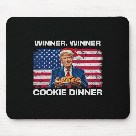 勝者Cookieディナーおもしろいトランプ2024 47th マウスパッド (正面)