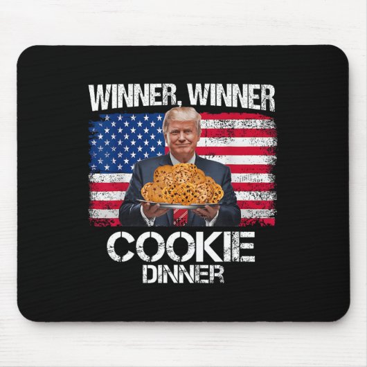 勝者Cookieディナーおもしろいトランプ2024 47th マウスパッド (正面)