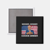 勝者Cookieディナーおもしろいトランプ2024 47th マグネット (正面/裏面)