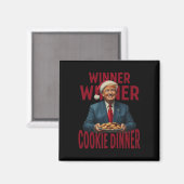 勝者Cookieディナーおもしろいトランプ2024 47th マグネット (正面/裏面)