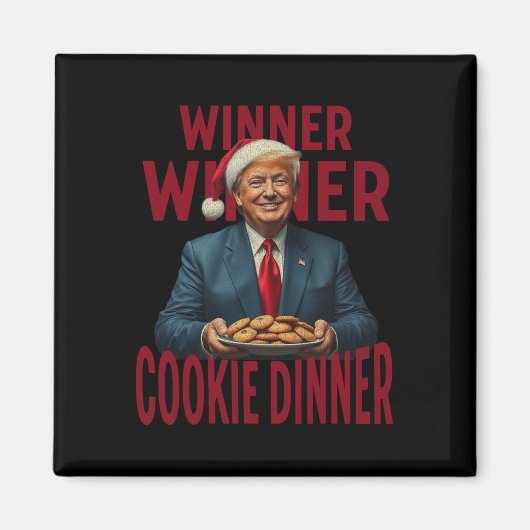 勝者Cookieディナーおもしろいトランプ2024 47th マグネット (正面)