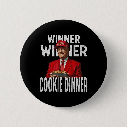勝者Cookieディナーおもしろいトランプ2024 47th 缶バッジ (正面)