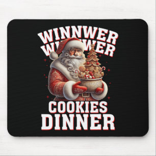 勝者CookieディナーサンタトランプおもしろいChr マウスパッド