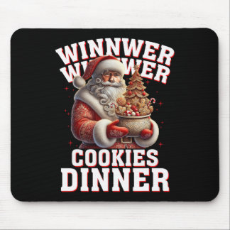 勝者CookieディナーサンタトランプおもしろいChr マウスパッド