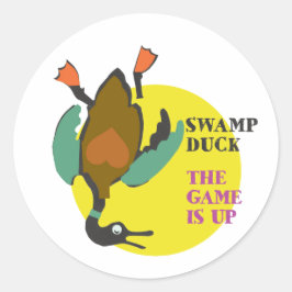 勝負は決まったTシャツ ラウンドシール