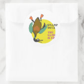 勝負は決まったTシャツ ラウンドシール (バッグ)