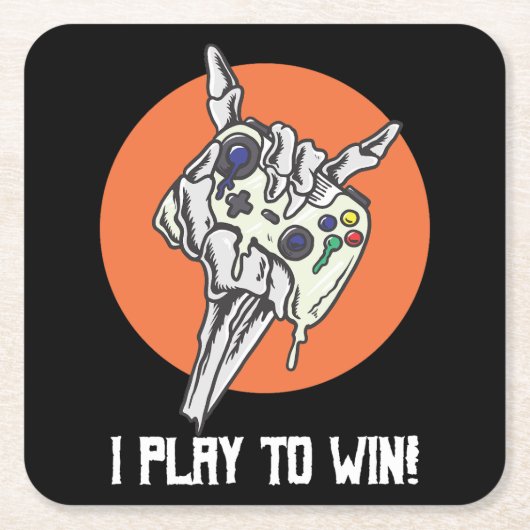 勝遊ちだ！ゲーマー スクエアペーパーコースター (正面)