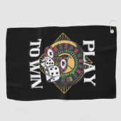 勝遊トランプのポーカー ゴルフタオル (横)