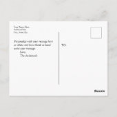 募金のお礼カード 砂と貝殻 ポストカード (裏面)