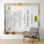 募金イベントガラウェルカムサイン  タペストリー (インサイチュ(横))