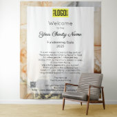 募金イベントガラウェルカムサイン  タペストリー (インサイチュ)