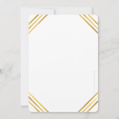 募金ガラエレガントイベントファンシー金ゴールド枠 招待状 (裏面)