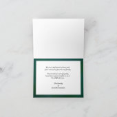 募金ノートカード、Yellow Lilyに感謝します サンキューカード (内部)