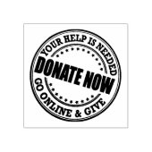 募金募金活動を行う ラバースタンプ (インプリント)