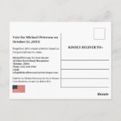 募金募金USA政治運動 ポストカード (裏面)