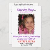 募金活動の招待状 招待状 (正面/裏面)