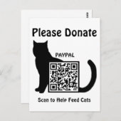 募金活動シェルターQRコード寄付 ポストカード (正面/裏面)