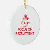 募集の平静そして焦点を保って下さい セラミックオーナメント (右)