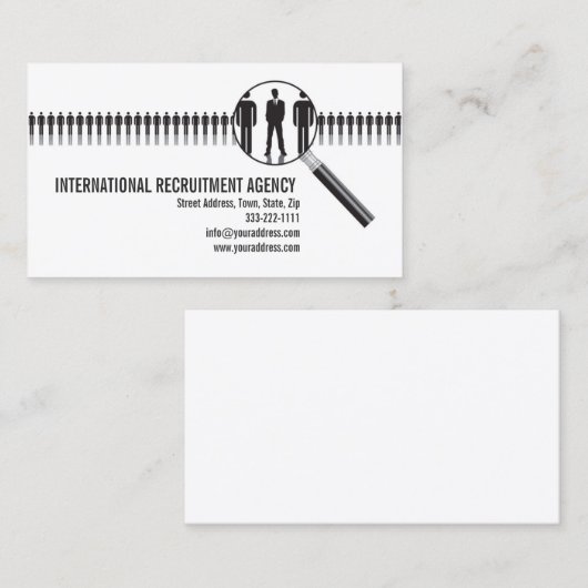 募集機関相談名刺 名刺 (正面/裏面)