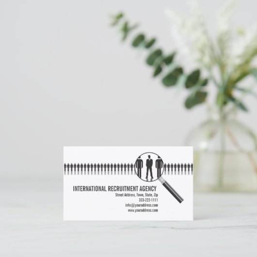 募集機関相談名刺 名刺 (スタンド正面)
