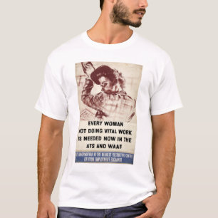 募集ATSおよびWAAF 1939-46.jpg Tシャツ