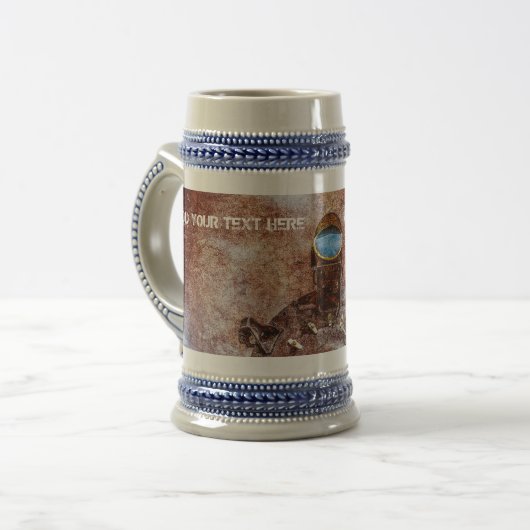 勢いよく ビールジョッキ (正面左)