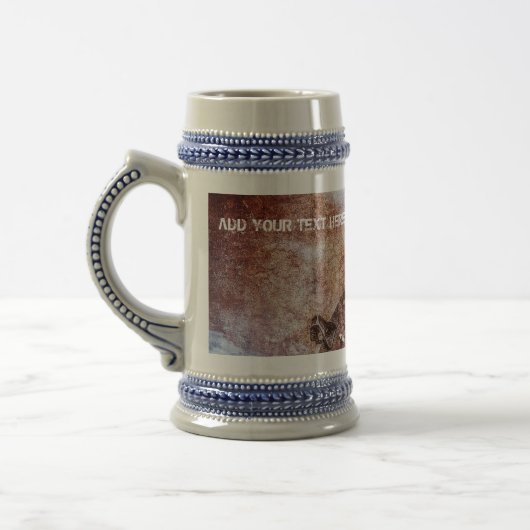 勢いよく ビールジョッキ (左)