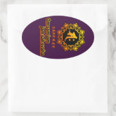 勢至菩薩 楕円形シール (バッグ)