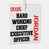勤勉な最高経営責任者 セラミックオーナメント (右)
