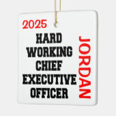 勤勉な最高経営責任者 セラミックオーナメント (左)