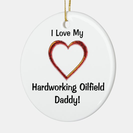 勤勉な油田のお父さんのオーナメント セラミックオーナメント (左)