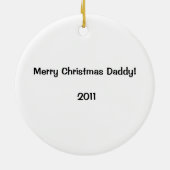 勤勉な油田のお父さんのオーナメント セラミックオーナメント (裏面)