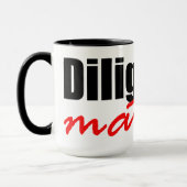 勤勉の問題 マグカップ (左)