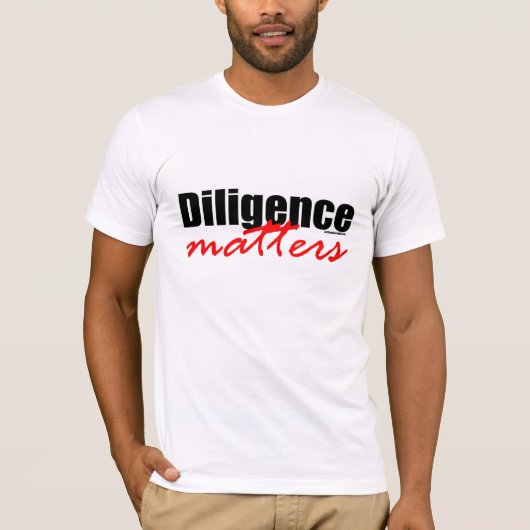 勤勉の問題 Tシャツ (正面)