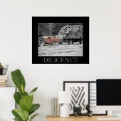 勤勉 ポスター (ホームオフィス)