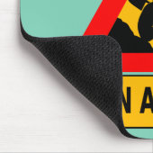 勤務中の男性の交通標識 マウスパッド (コーナー)