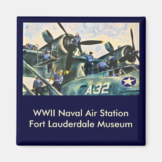 勤務中の男性 マグネット (正面)