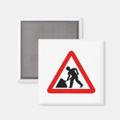 勤務中の男性 マグネット (正面/裏面)