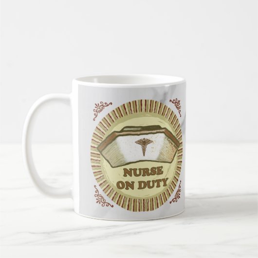 勤務中ナース コーヒーマグカップ (左)
