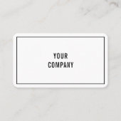 勤務先の住所シンプルのパーソナライズされた 名刺 (正面)