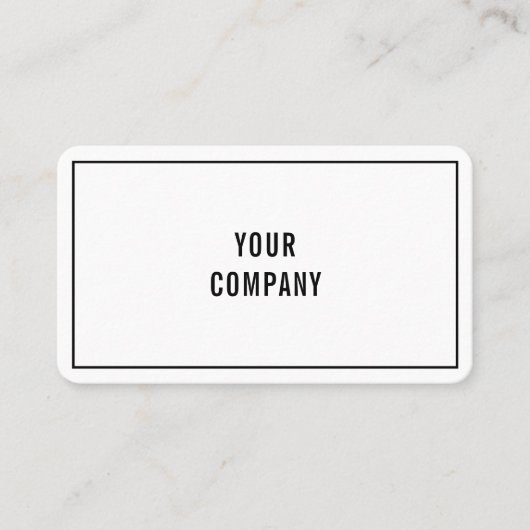 勤務先の住所シンプルのパーソナライズされた 名刺 (正面)