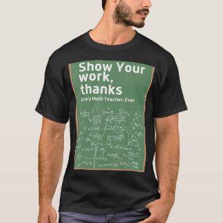 勤務先の数式感謝していの先生を表示5 Tシャツ