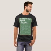 勤務先の数式感謝していの先生を表示5 Tシャツ (正面フル)