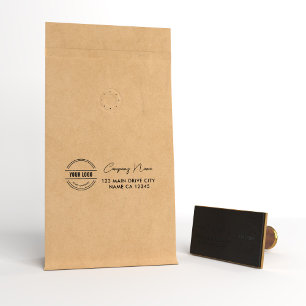 勤務先アドレス  ロゴプロフェッショナル企業の消し ラバースタンプ