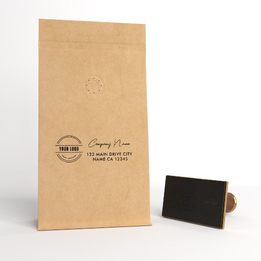 勤務先アドレス |ロゴプロフェッショナル企業の消し ラバースタンプ